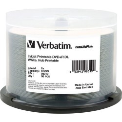 Verbatim | Verbatim 8.5GB DVD+R DL 8x DataLifePlus Discs (50-Pack Spindle)