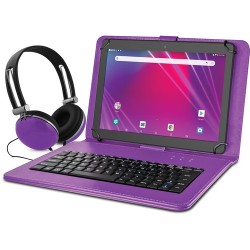 Ematic 10.1 EGQ239BD 16GB Tablet Bundle (Wi-Fi, Purple)