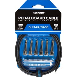 BOSS | BOSS BCK-6 Solderless Pedalboard Cable Kit (6 Connectors, 6' Cable)