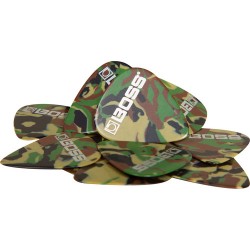 BOSS BPK-72-CH Heavy Celluloid Guitar Picks (Camo, 72-Pack)