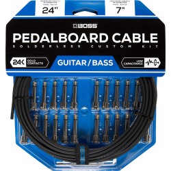 BOSS | BOSS BCK-24 Solderless Pedalboard Cable Kit (24 Connectors, 24' Cable)