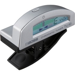 BOSS TU-10 Clip-On Chromatic Tuner (Silver)