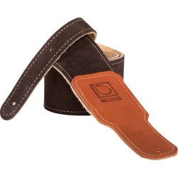 BOSS BSS-25-BRN Suede Instrument Strap (Brown)