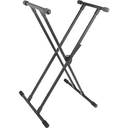 On-Stage KS8391 Double-X Lok-Tight Quiksqueeze Keyboard Stand