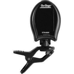 On-Stage Clip-On Chromatic Tuner with Multi-Instrument Modes