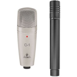 Behringer C-1 & Polsen SDC-2150 Large- and Small-Diaphragm Condenser Microphones Kit