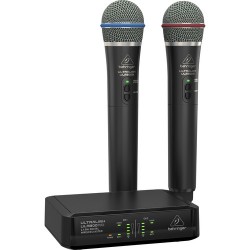 Behringer | Behringer ULTRALINK ULM302MIC 2.4 GHz Wireless Microphone System (Dual-Channel, 2 Mics)