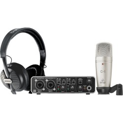 Behringer U-PHORIA STUDIO PRO Recording Bundle with UMC202HD Interface, Condenser Microphone & Headphones