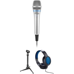 IK Multimedia iRig Mic HD Handheld Digital Condenser Microphone Kit with Tabletop Stand and Headphones