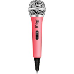 IK Multimedia iRig Voice iOS/Android Handheld Microphone (Pink)