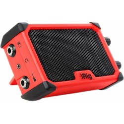 IK Multimedia iRig Nano Amp - Battery-Powered Micro Amplifier & Interface for Mobile Devices (Red)