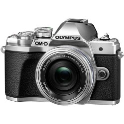 Olympus OM-D E-M10 Mark III Mirrorless Micro Four Thirds Digital Camera with 14-42mm EZ Lens (Silver)