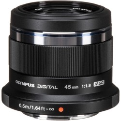 Olympus M.Zuiko Digital 45mm f/1.8 Lens (Black)