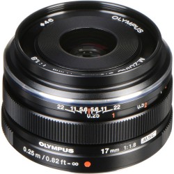 OLYMPUS | Olympus M.Zuiko Digital 17mm f/1.8 Lens (Black)