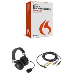 Headsets | Nuance Dragon NaturallySpeaking 13 Premium Kit with Headset and Cable (Dual-Ear)