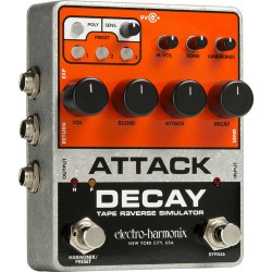 Electro-Harmonix Attack Decay Tape Reverse Simulator Pedal for Electric Guitar