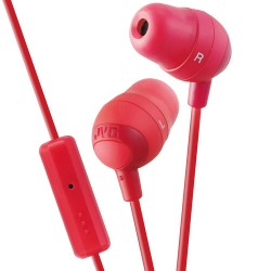 JVC HA-FR37 Marshmallow Inner-Ear Headphones (Red)