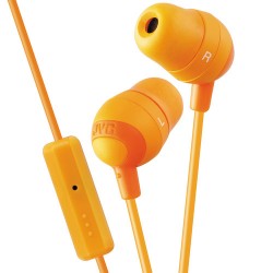 JVC HA-FR37 Marshmallow Inner-Ear Headphones (Orange)