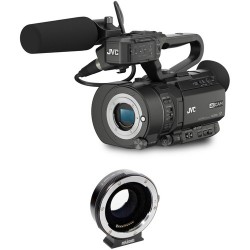 JVC GY-LS300 4KCAM Camcorder & Metabones T Smart EF/EF-S Adapter Kit