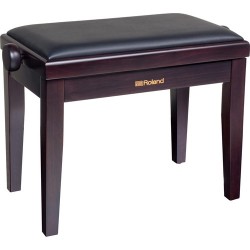 Roland RPB-200 Adjustable-Height Piano Bench with Cushioned Seat (Rosewood)