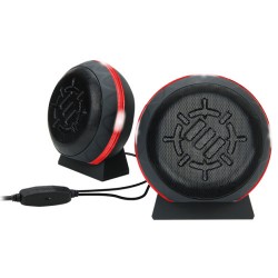 Accessory Power ENHANCE USB LED Gaming Speakers (Red)