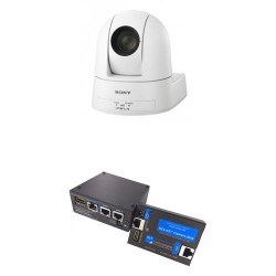 Sony SRG-300SE IP Streaming PTZ Camera with RC5-SRG EZ-2-Connect Kit (White)