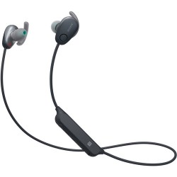 Bluetooth & Wireless Headphones | Sony WI-SP600N Wireless Noise-Canceling In-Ear Sports Headphones (Black)