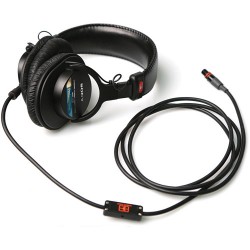 Mikrofonlu Kulaklık | Remote Audio Modified Sony MDR-7506 with TA5F Electret Headset Cable (6', Straight)