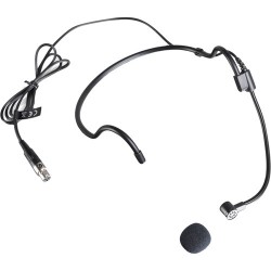 LD Systems WS 100 MH 1 Uni-Directional Electret Condenser Headset Microphone with Mini XLR (Black)