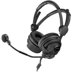 Kopfhörer mit Mikrofon | Sennheiser HMD 26-II-100 Professional Broadcast Headset with Dynamic Microphone (No Cable)