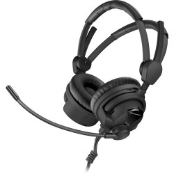 Mikrofonlu Kulaklık | Sennheiser HME26-II-100-X3K1 Double-Sided Broadcast Headset with Omnidirectional Mic & XLR-3, 1/4 Cable