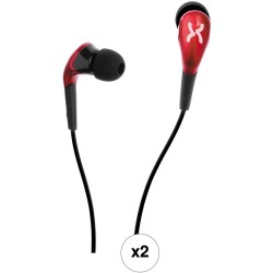 Xuma PM73 In-Ear Headphones with Microphone (2-Pack)