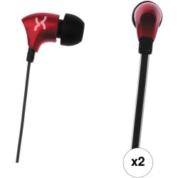 Ακουστικά In Ear | Xuma PM73V In-Ear Headphones with Microphone and 3-Button Remote Control (2-Pack)