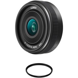 Panasonic Lumix G 14mm f/2.5 ASPH II Lens with UV Filter Kit