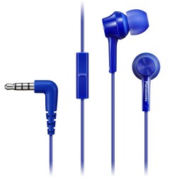 Panasonic RP-TCM115-A Canal-Type In-Ear Headphones (Blue)