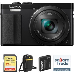 Panasonic Lumix DMC-ZS50 Digital Camera Deluxe Kit (Black)