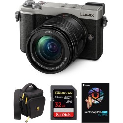 Panasonic Lumix DC-GX9 Mirrorless Micro Four Thirds Digital Camera with 12-60mm Lens and Accessories Kit (Silver)