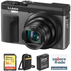 Panasonic Lumix DC-ZS70 Digital Camera Deluxe Kit (Silver)