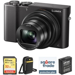 Panasonic Lumix DMC-ZS100 Digital Camera Deluxe Kit (Black)