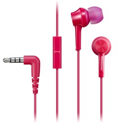 Panasonic RP-TCM115-P Canal-Type In-Ear Headphones (Pink)