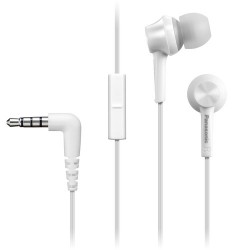 Panasonic RP-TCM115-W Canal-Type In-Ear Headphones (White)