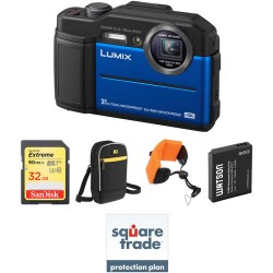 Panasonic DC-TS7 Digital Camera Deluxe Kit (Blue)