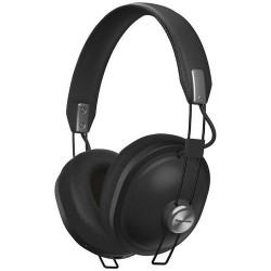 Bluetooth Headphones | Panasonic Retro Over-Ear Wireless Headphones (Matte Black)