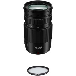 Panasonic Lumix G Vario 100-300mm f/4-5.6 II POWER O.I.S. Lens with UV Filter Kit