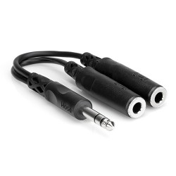 Hosa Technology | Hosa Technology Stereo 1/4 Male to Two Stereo 1/4 Female Y-Cable - 6