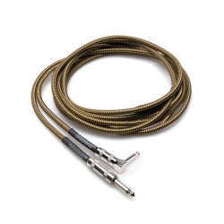 Hosa Technology | Hosa Technology Classic Tweed Mono 1/4 Male to 1/4 Angled Male Guitar Cable - 18'