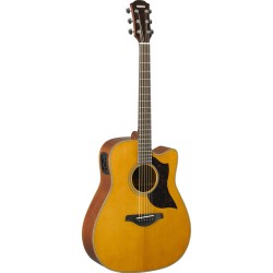 Yamaha A1M Western Acoustic/Electric Cutaway Guitar (Vintage Natural)