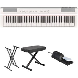 Yamaha P-121 73-Key Digital Piano and Essentials Kit (White)