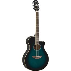 Yamaha APX600 Thin-Line Acoustic/Electric Cutaway Guitar (Oriental Blue Burst)