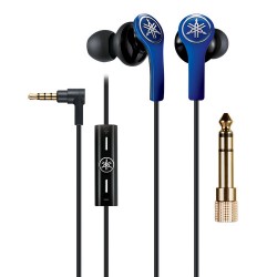 Yamaha EPH-M100 In-Ear Headphones with Remote and Mic (Blue)